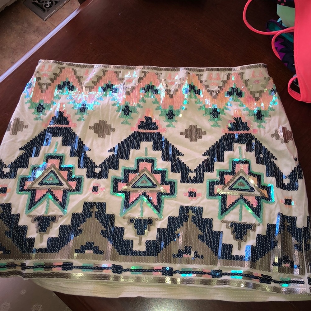 Sequin skirt